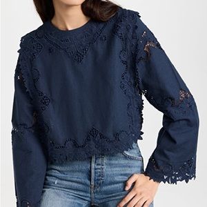 Sea Anita Eyelet Top